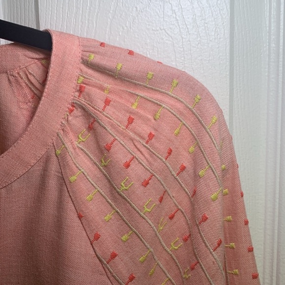 Canyon Retreat boho embroidered peasant blouse size size large - Picture 4 of 9